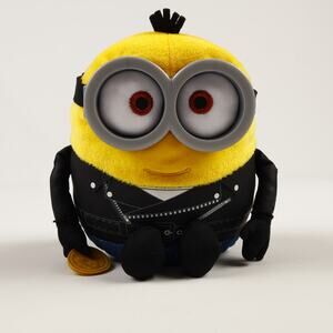 Illumination Minions The Rise of Gru 5'' Biker Otto Plush Yellow Black